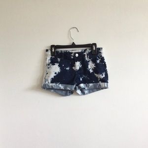 Total Girl Blue and White Tie Dye Splotch/ Size 8